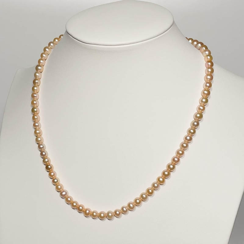530 Chain - 여성을 위한 매력적인 5-6mm 진주 목걸이