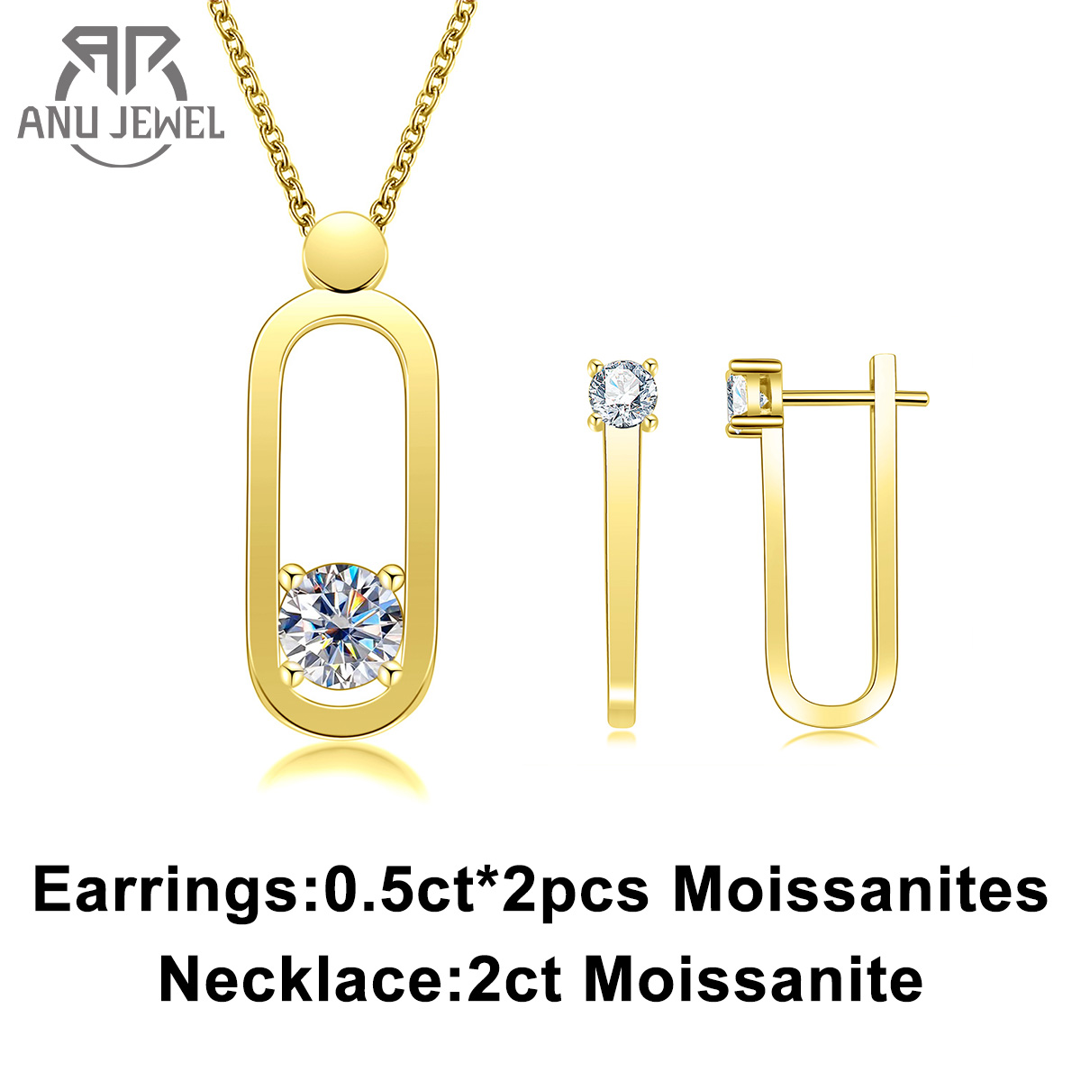 AnuJewel 2ct D 컬러 Moissanite 핀 - Ansi Chain 리뷰 및 가격