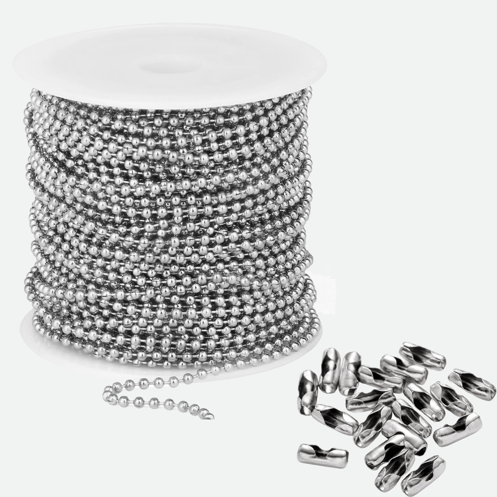 10m 스테인리스 스틸 비드 볼 체인 롤 (50개 연결 - Roller Chain 리뷰 및 가격