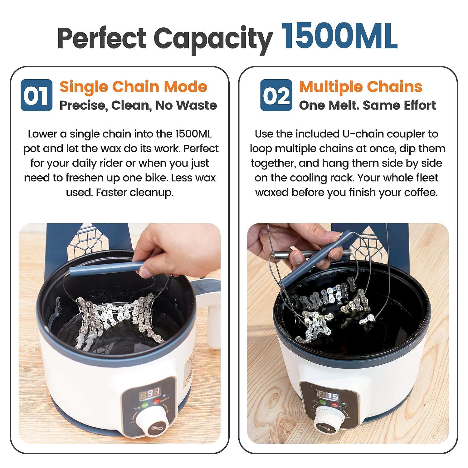 자전거 체인 왁스 멜팅 포트 1500ML(53oz),  - Bike Chain 리뷰 및 가격